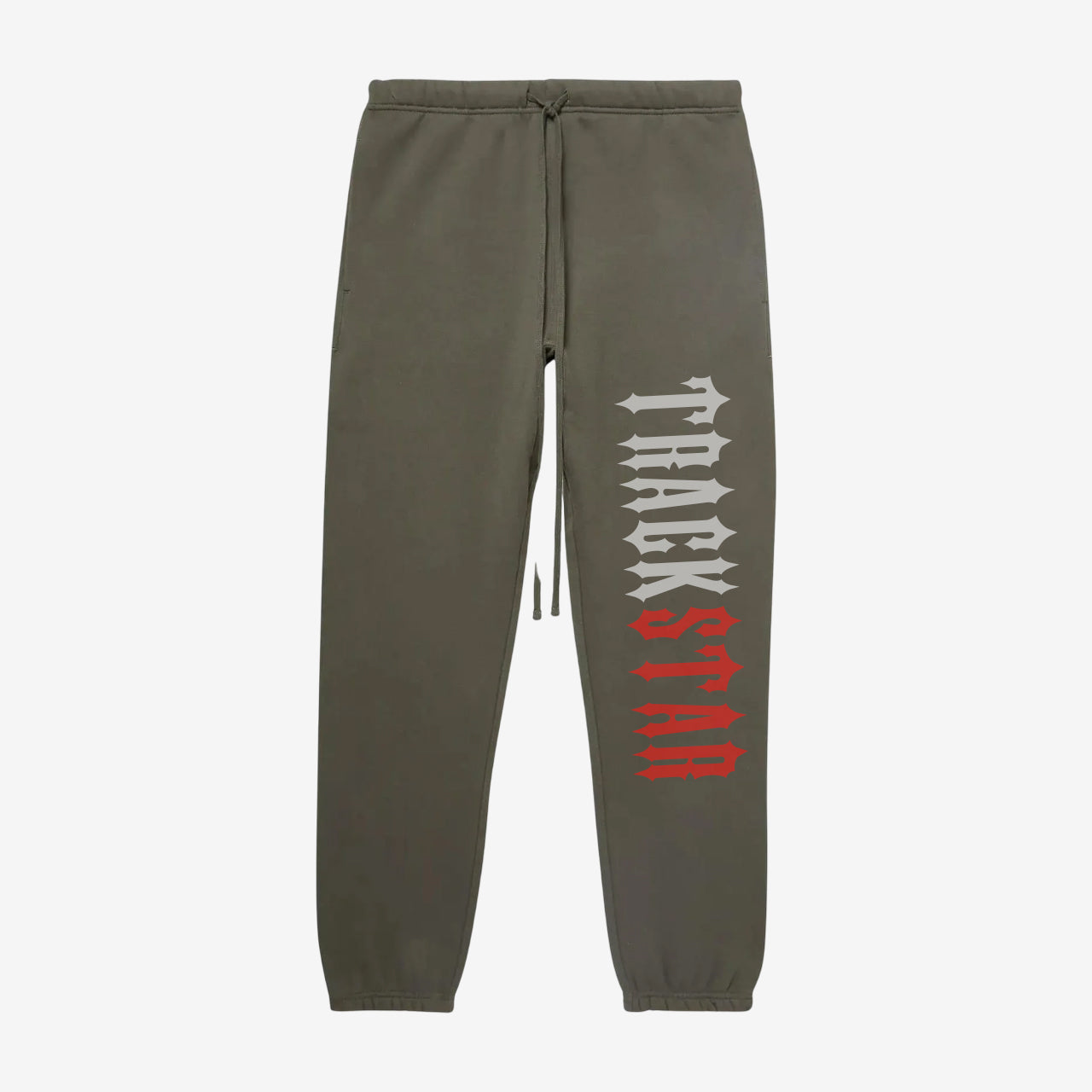 Trackstar Charcoal Tracksuit Red & Grey Blade Font
