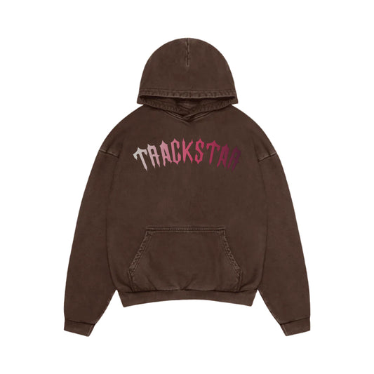 Trackstar Ombré Gothic Tracksuit – Brown Hoodie & Joggers