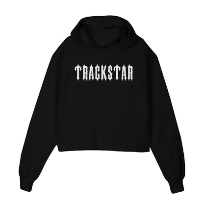 Trackstar Gothic Streetwear Cropped Hoodie