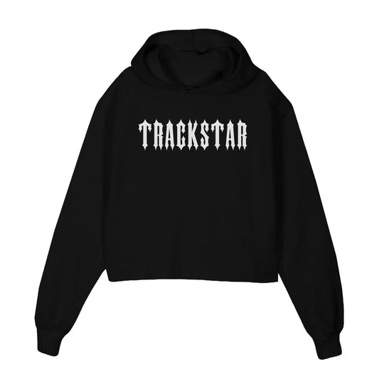 Trackstar Gothic Streetwear Cropped Hoodie