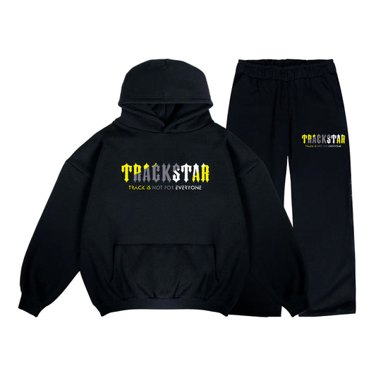 Black & Yellow “Trackstar” Tracksuit Set