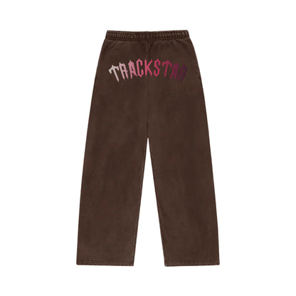 Trackstar Ombré Gothic Tracksuit – Brown Hoodie & Joggers